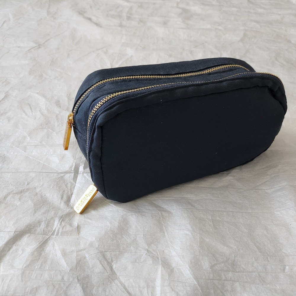 New Dolce & Gabbana NAVY Blue Male Unisex TRAVEL toiletry Pouch BAG D&G Tote